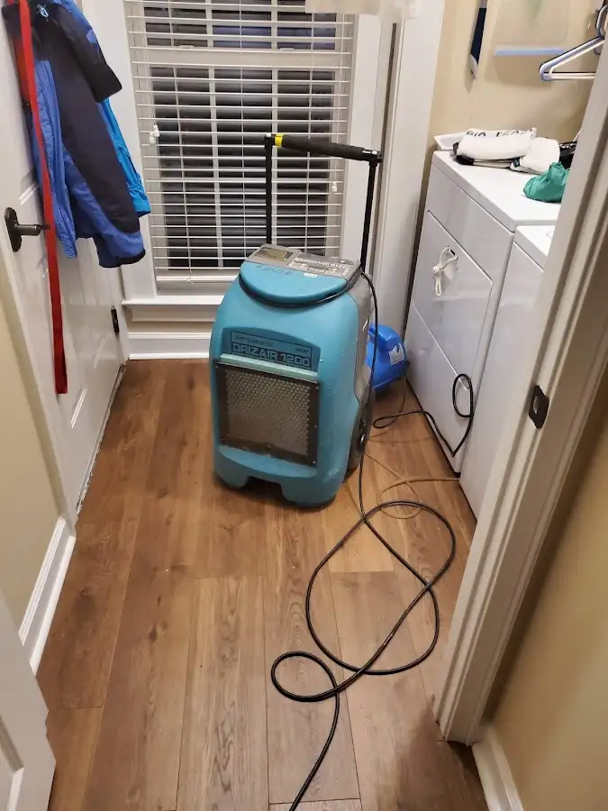 Commercial dehumidifier deployed for Flood Damage Cleanup in Miami Lakes